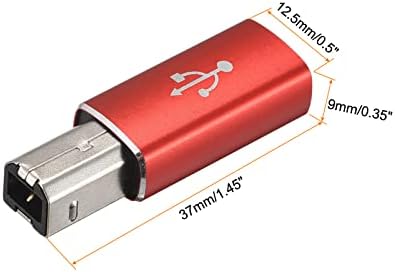 Rebower USB C למדפסת MIDI להמיר מתאמים מסוג C למתאמי USB B [לפסנתר, מדפסת, סינתיסייזרים, טאבלט]